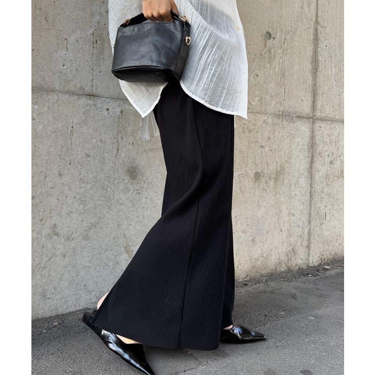 セルフカットリブロングナロースカート | RANAN | 詳細画像4 