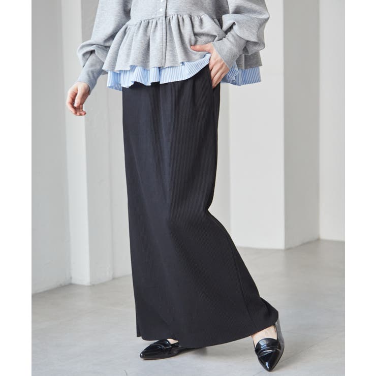セルフカットリブロングナロースカート | RANAN | 詳細画像6 