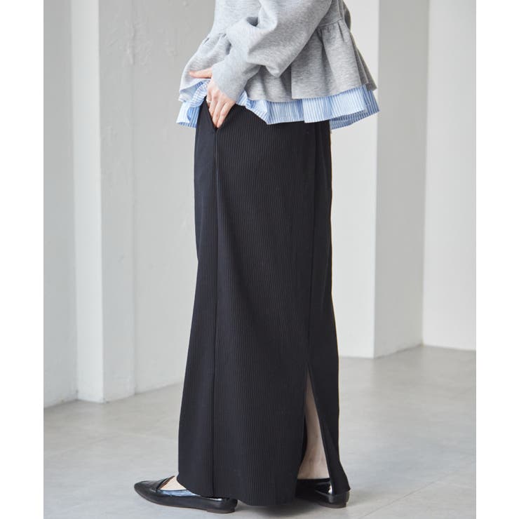セルフカットリブロングナロースカート | RANAN | 詳細画像8 