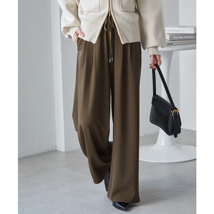 【S～3L展開】とろみ２タックイージーパンツ | RANAN | 詳細画像10 