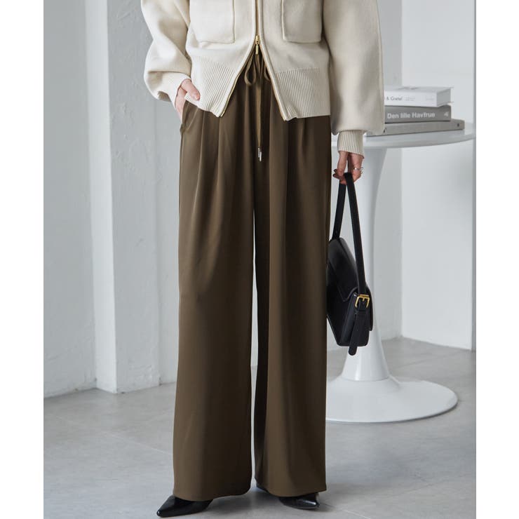 【S～3L展開】とろみ２タックイージーパンツ | RANAN | 詳細画像12 