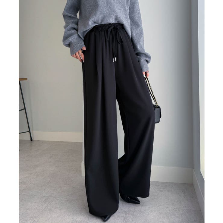 【S～3L展開】とろみ２タックイージーパンツ | RANAN | 詳細画像15 