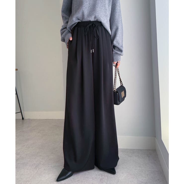 【S～3L展開】とろみ２タックイージーパンツ | RANAN | 詳細画像16 