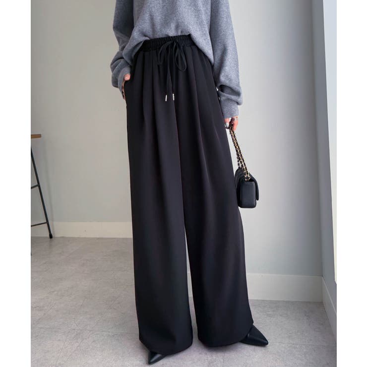 【S～3L展開】とろみ２タックイージーパンツ | RANAN | 詳細画像17 