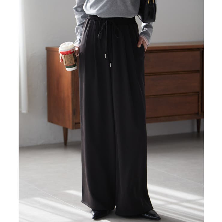 【S～3L展開】とろみ２タックイージーパンツ | RANAN | 詳細画像21 