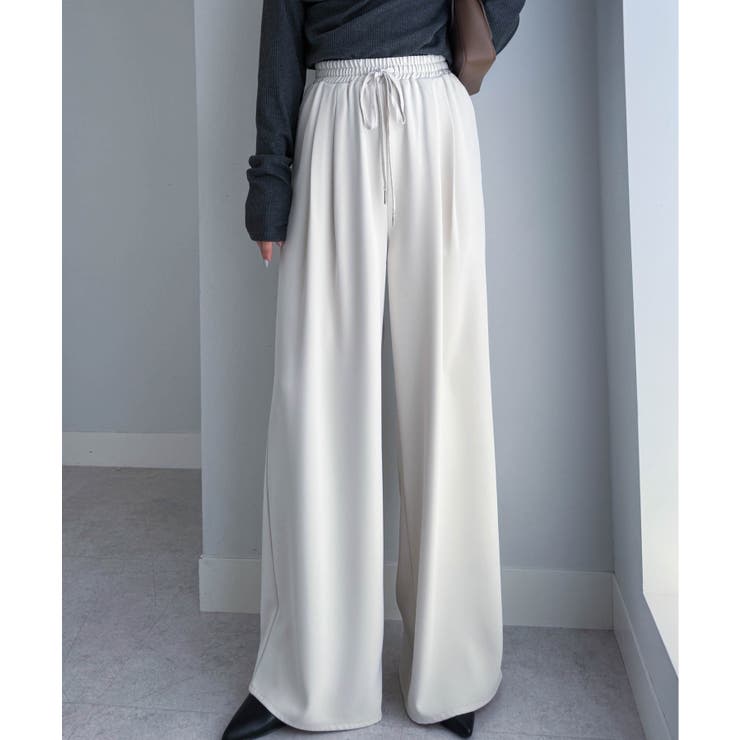 【S～3L展開】とろみ２タックイージーパンツ | RANAN | 詳細画像24 