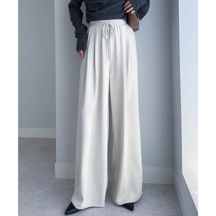 【S～3L展開】とろみ２タックイージーパンツ | RANAN | 詳細画像25 