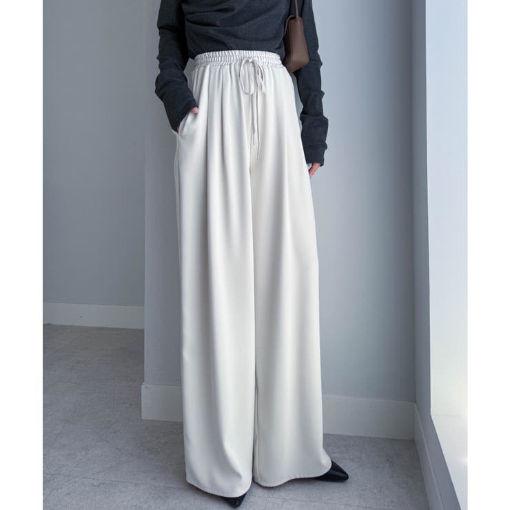 【S～3L展開】とろみ２タックイージーパンツ | RANAN | 詳細画像27 