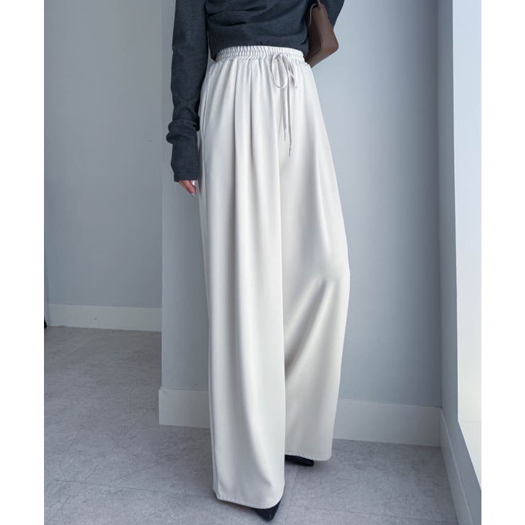 【S～3L展開】とろみ２タックイージーパンツ | RANAN | 詳細画像28 