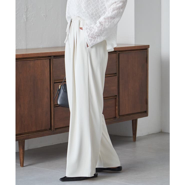 【S～3L展開】とろみ２タックイージーパンツ | RANAN | 詳細画像31 