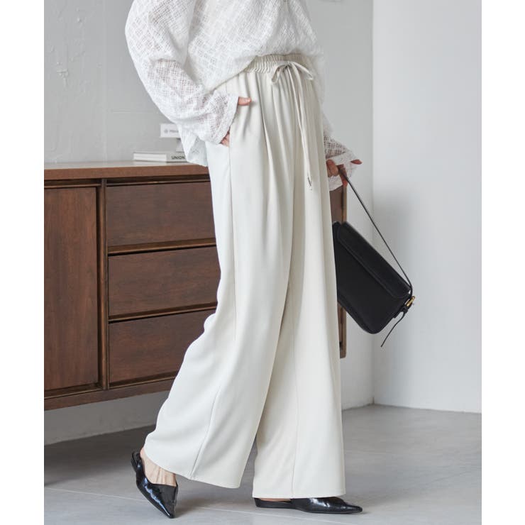 【S～3L展開】とろみ２タックイージーパンツ | RANAN | 詳細画像33 