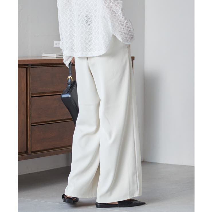 【S～3L展開】とろみ２タックイージーパンツ | RANAN | 詳細画像34 