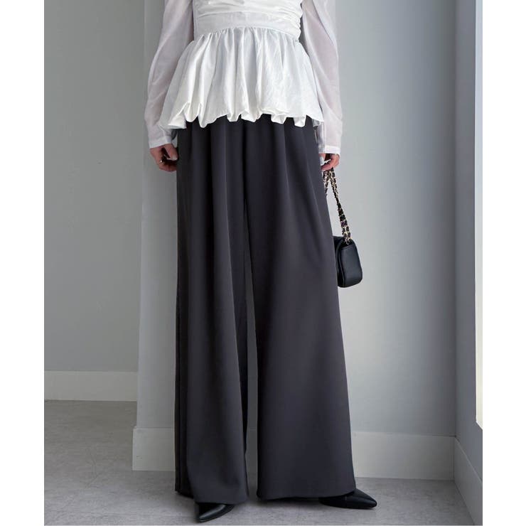 【S～3L展開】とろみ２タックイージーパンツ | RANAN | 詳細画像41 