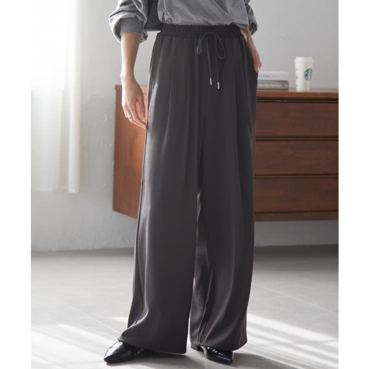 【S～3L展開】とろみ２タックイージーパンツ | RANAN | 詳細画像46 