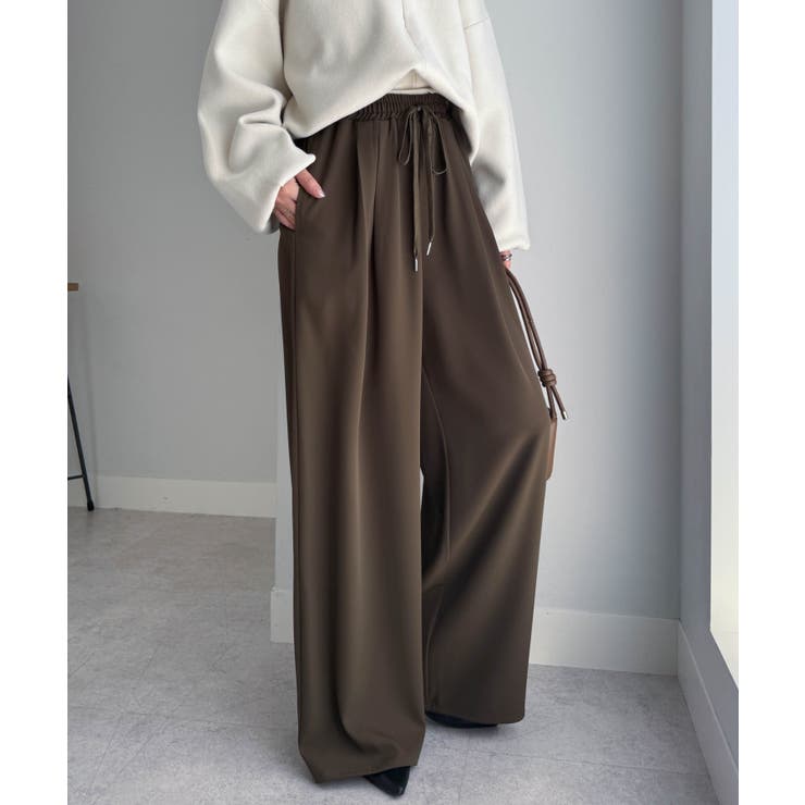 【S～3L展開】とろみ２タックイージーパンツ | RANAN | 詳細画像5 