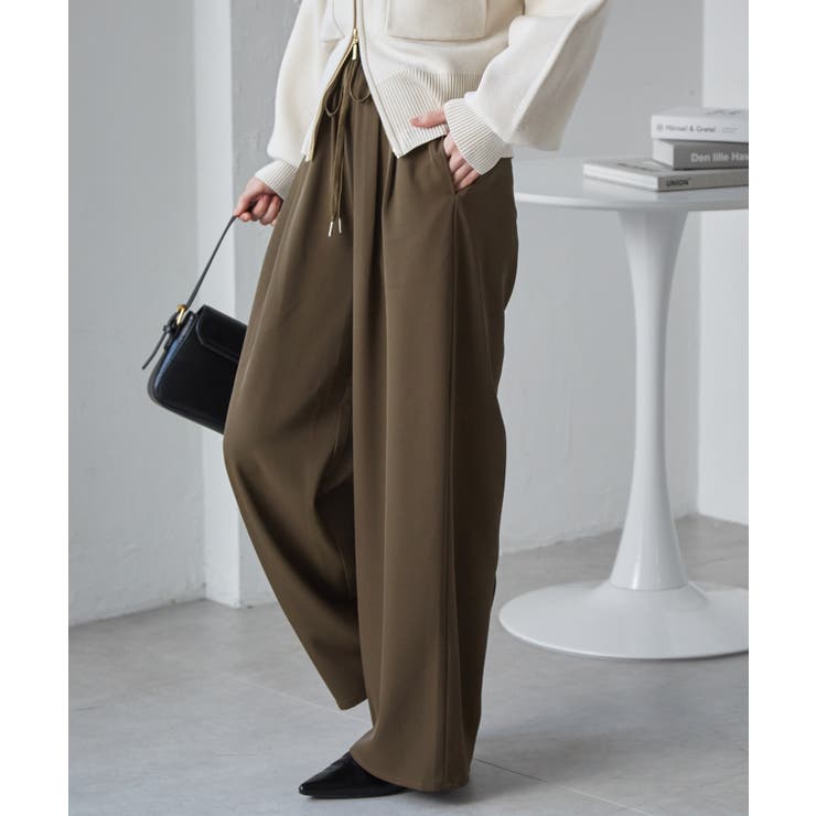 【S～3L展開】とろみ２タックイージーパンツ | RANAN | 詳細画像9 