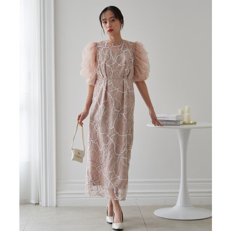 ３ＷＡＹ袖取り外し可フェザーレースドレス | RANAN | 詳細画像16 