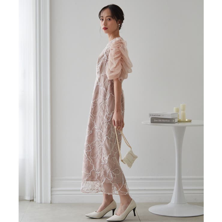 ３ＷＡＹ袖取り外し可フェザーレースドレス | RANAN | 詳細画像17 