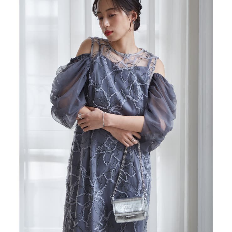 ３ＷＡＹ袖取り外し可フェザーレースドレス | RANAN | 詳細画像2 