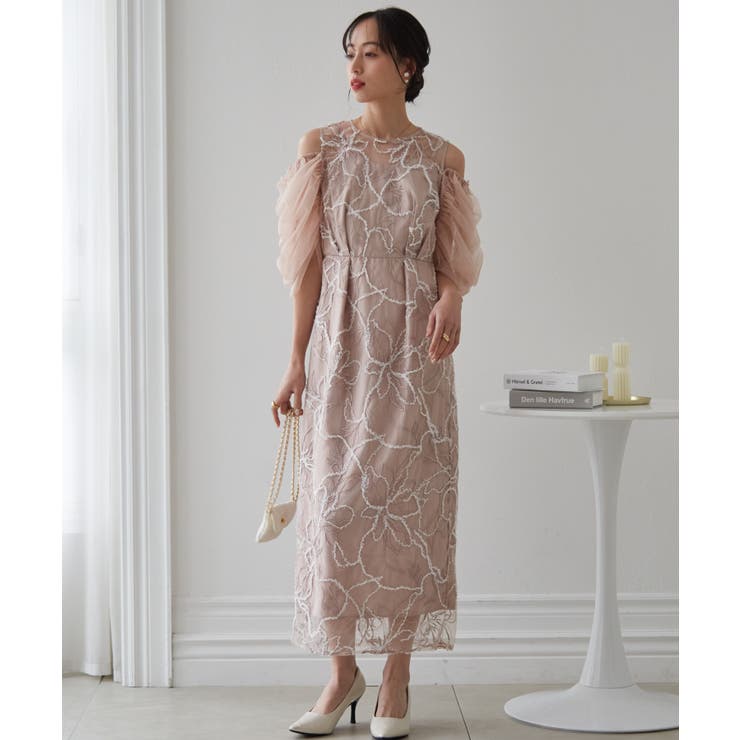 ３ＷＡＹ袖取り外し可フェザーレースドレス | RANAN | 詳細画像21 