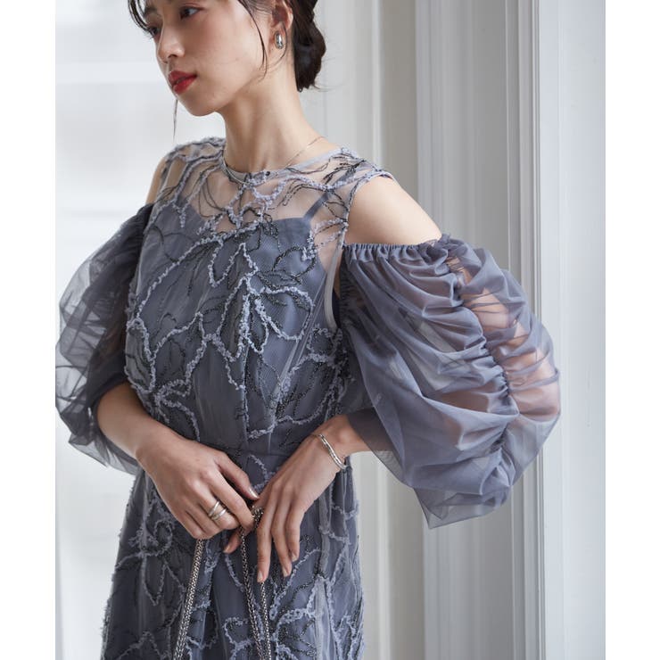 ３ＷＡＹ袖取り外し可フェザーレースドレス | RANAN | 詳細画像3 