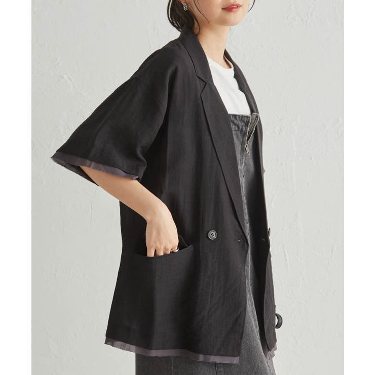 ハーフスリーブシアーシャツジャケット | RANAN | 詳細画像13 