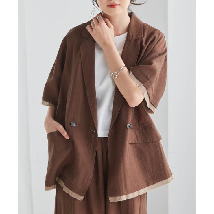 ハーフスリーブシアーシャツジャケット | RANAN | 詳細画像19 