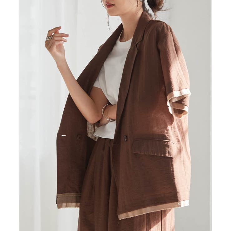 ハーフスリーブシアーシャツジャケット | RANAN | 詳細画像20 