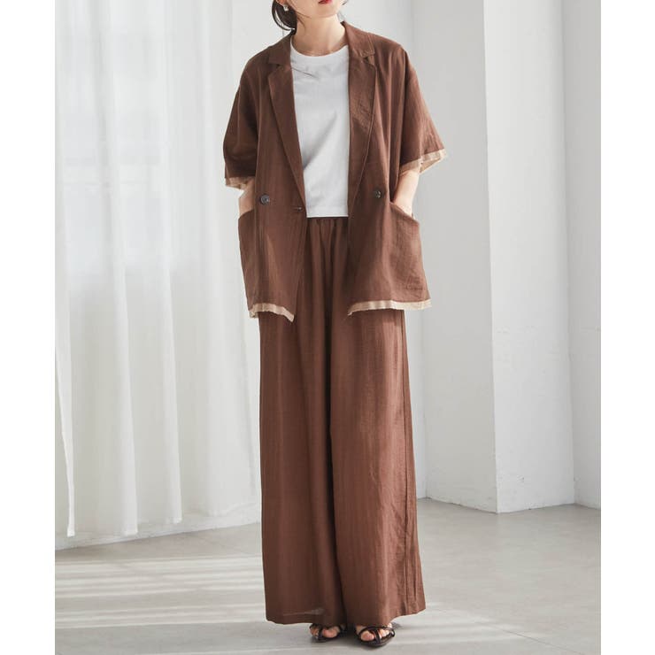 ハーフスリーブシアーシャツジャケット | RANAN | 詳細画像21 