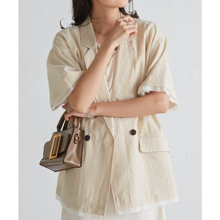 ハーフスリーブシアーシャツジャケット | RANAN | 詳細画像26 