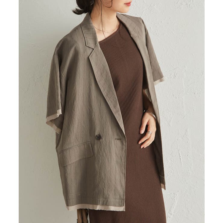 ハーフスリーブシアーシャツジャケット | RANAN | 詳細画像4 