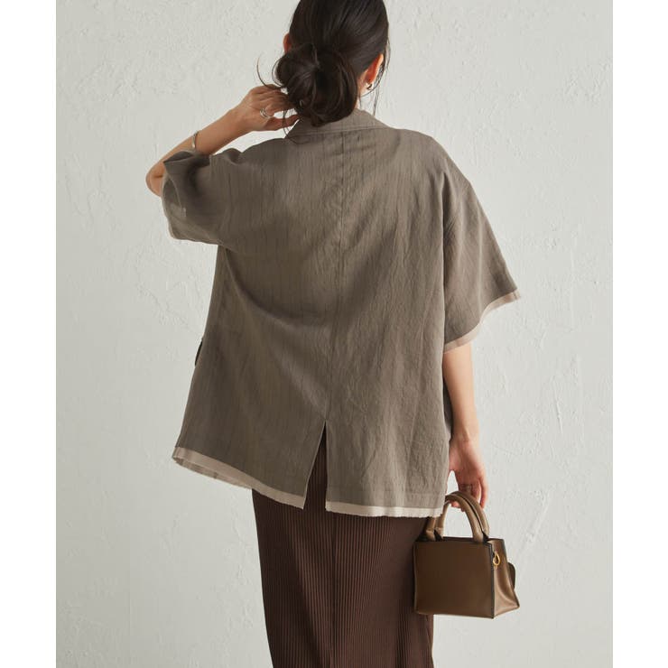 ハーフスリーブシアーシャツジャケット | RANAN | 詳細画像6 