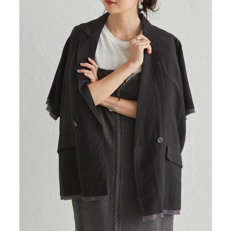 ハーフスリーブシアーシャツジャケット | RANAN | 詳細画像8 