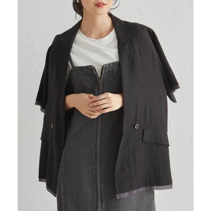 ハーフスリーブシアーシャツジャケット | RANAN | 詳細画像9 