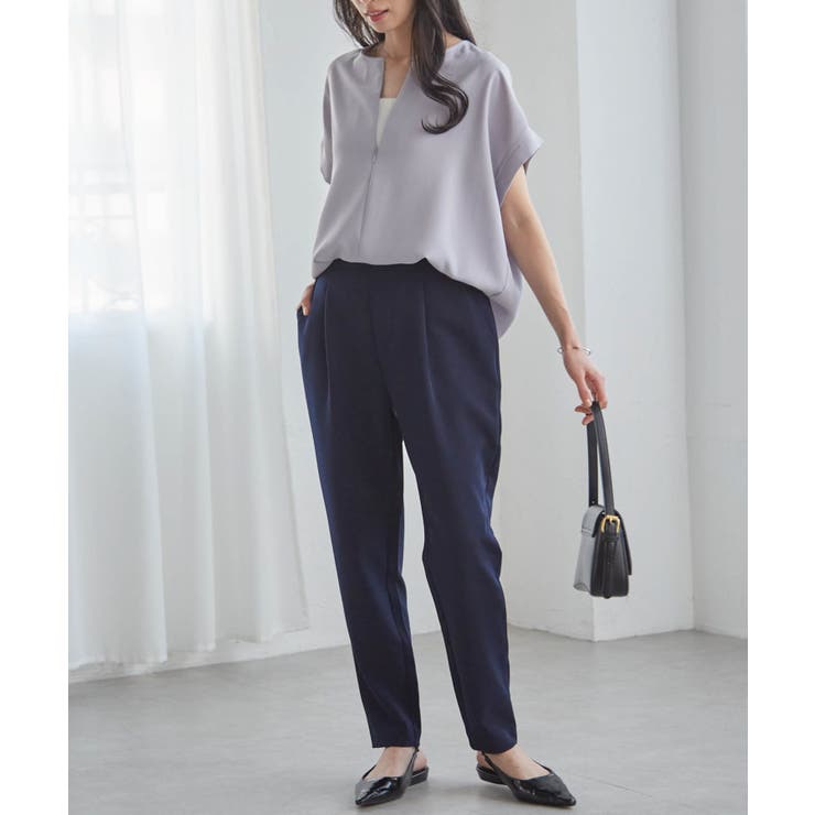 前後2WAYハーフジップブラウス | RANAN | 詳細画像20 