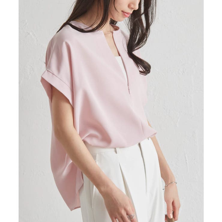 前後2WAYハーフジップブラウス | RANAN | 詳細画像26 