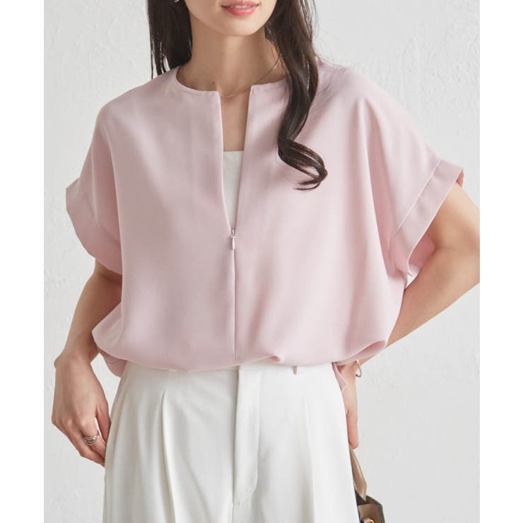 前後2WAYハーフジップブラウス | RANAN | 詳細画像27 