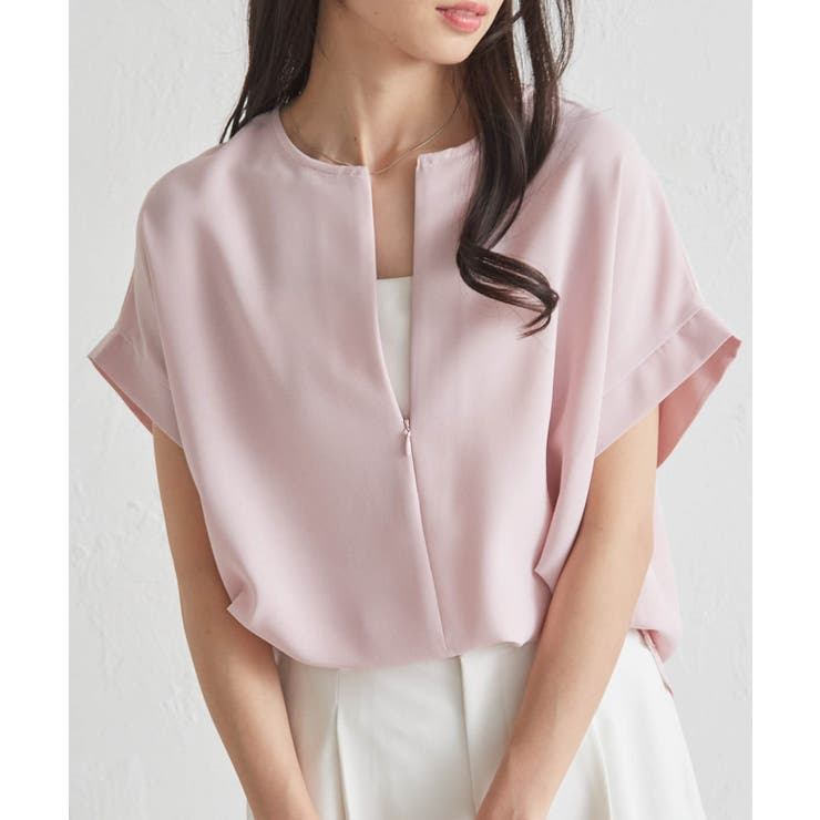 前後2WAYハーフジップブラウス | RANAN | 詳細画像28 