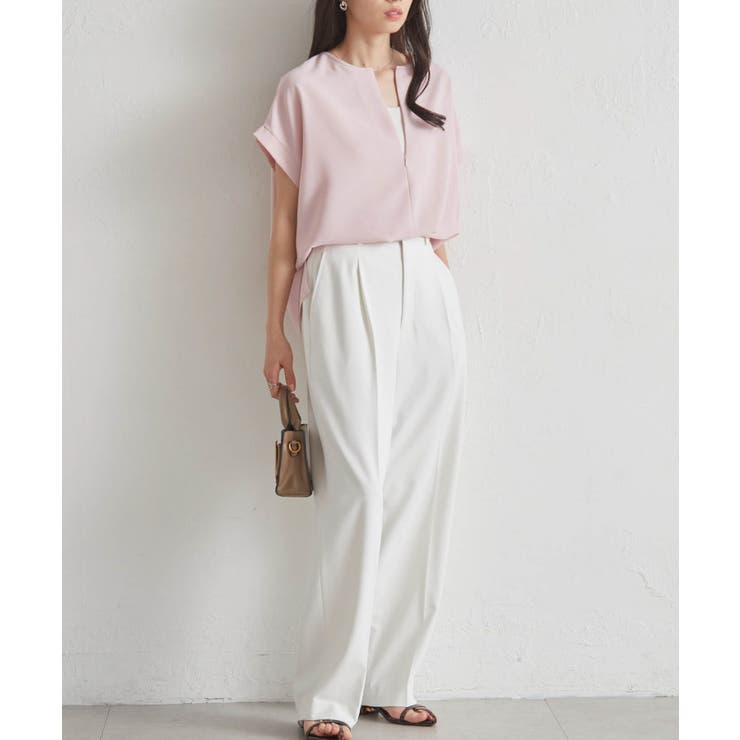 前後2WAYハーフジップブラウス | RANAN | 詳細画像29 