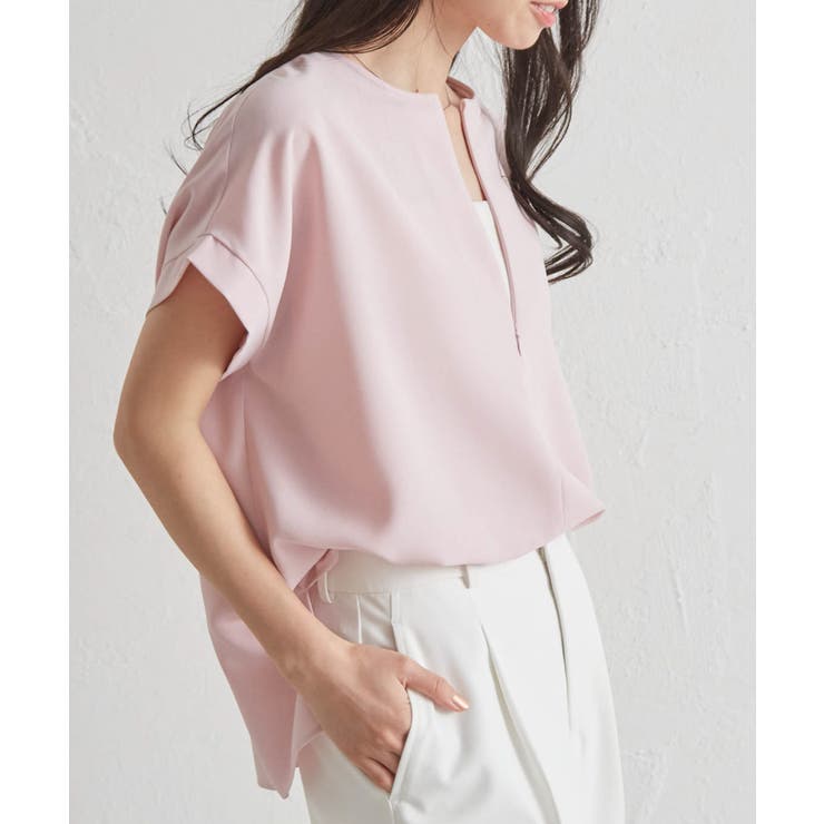 前後2WAYハーフジップブラウス | RANAN | 詳細画像30 