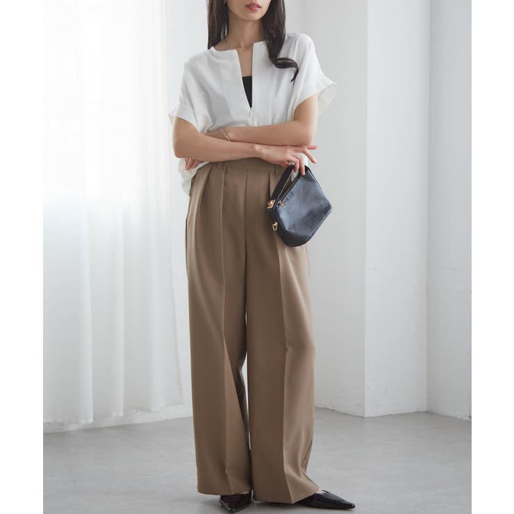 前後2WAYハーフジップブラウス | RANAN | 詳細画像7 