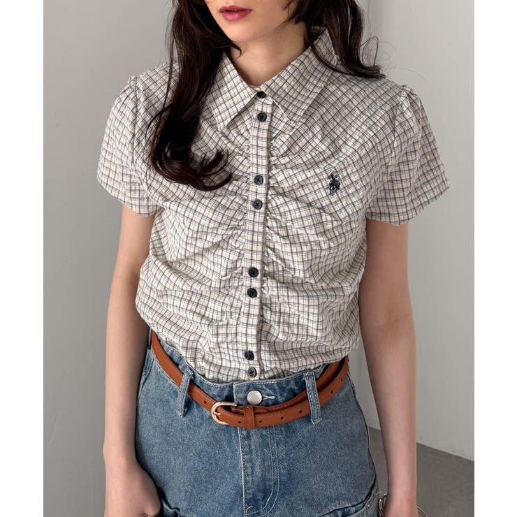 ベージュケイチェック | ＜U.S.POLO ASSN.＞ シャーリングシャツ | RANAN