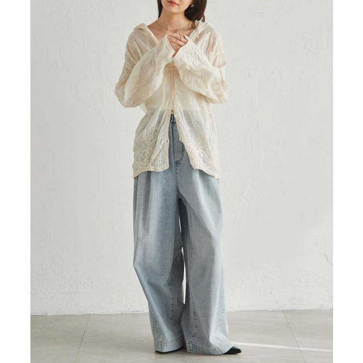 コード刺繍フードシャツ | RANAN | 詳細画像10 