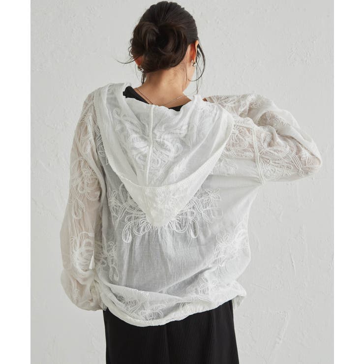 コード刺繍フードシャツ | RANAN | 詳細画像16 