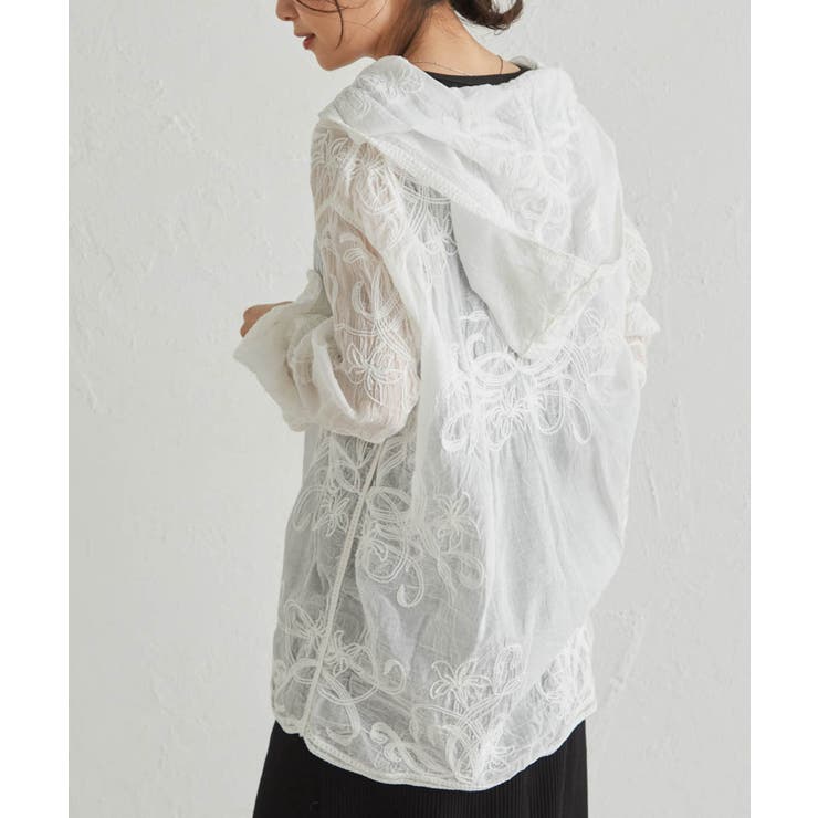 コード刺繍フードシャツ | RANAN | 詳細画像17 