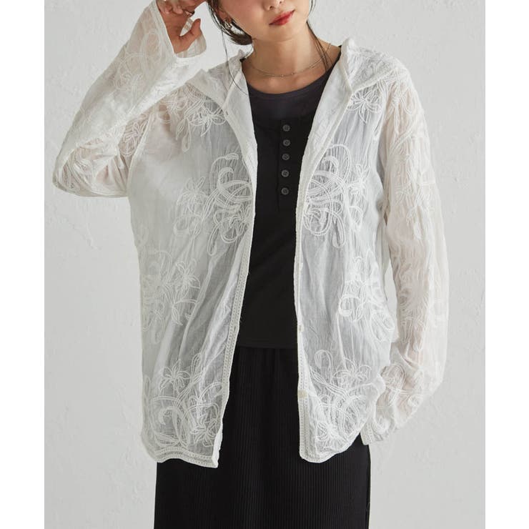 コード刺繍フードシャツ | RANAN | 詳細画像19 