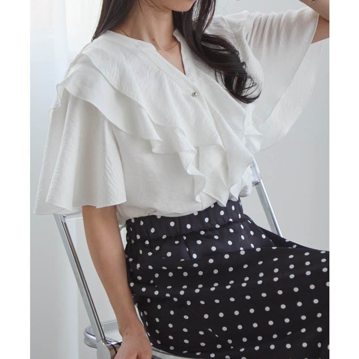 ラッフルフリルブラウス | RANAN | 詳細画像2 