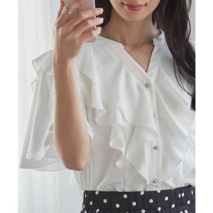 ラッフルフリルブラウス | RANAN | 詳細画像3 