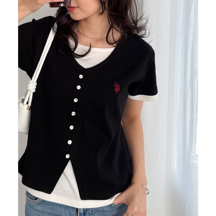 ＜U.S.POLO ASSN.＞バイカラーレイヤード風カットソーTシャツ | RANAN | 詳細画像10 