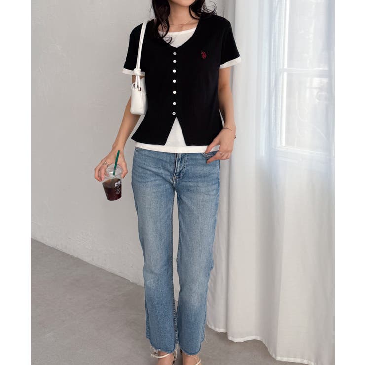 ＜U.S.POLO ASSN.＞バイカラーレイヤード風カットソーTシャツ | RANAN | 詳細画像14 